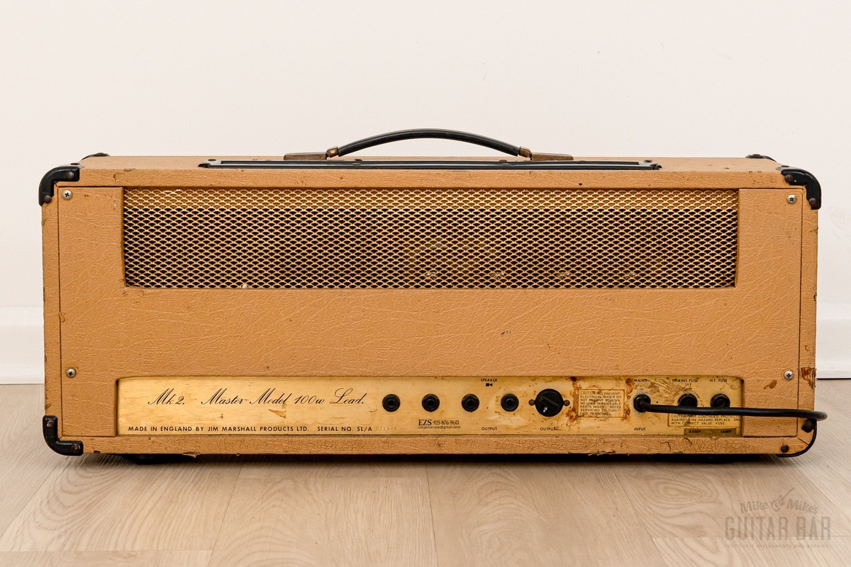 1979 Marshall JMP 2203 Master Model Mk2 Lead 100 Watt Fawn Vintage 