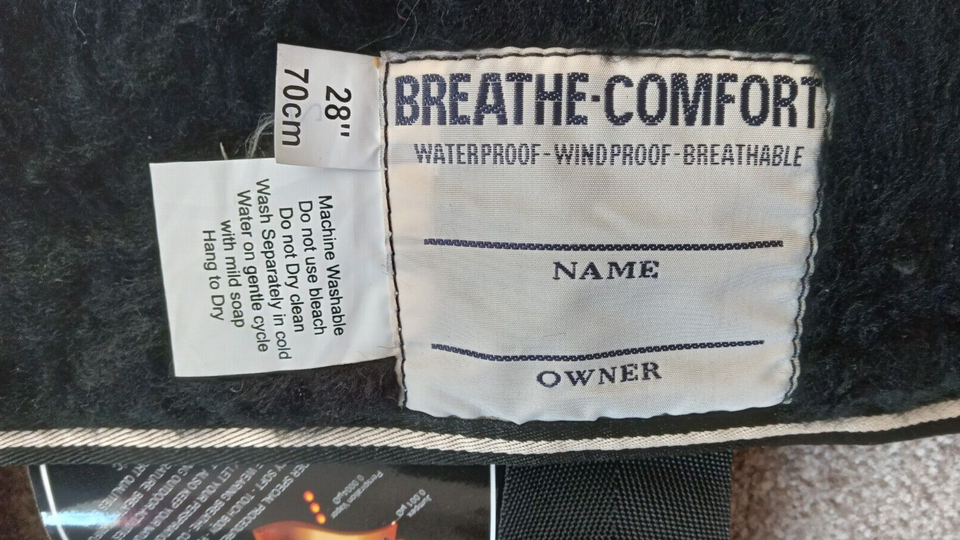 Outhwaite Pet Range Size 28" Waterproof/Windproof Dog Coat with Fluffy