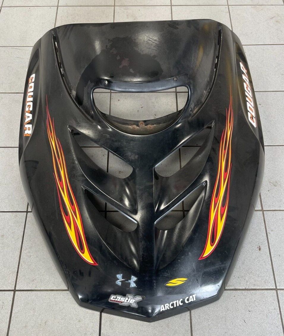 Arctic Cat Snowmobile 1995-1996 Cougar 550 Black Hood - 0718