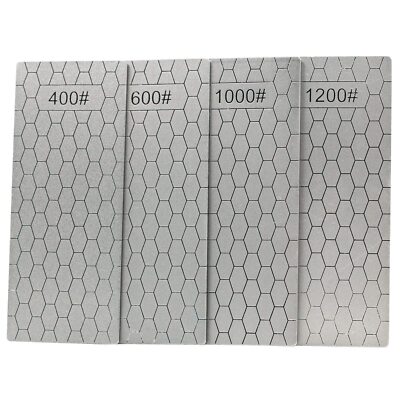 	4 Pieces Diamond Sharpening Stone Set 400/600/1000/1200 Grit	
