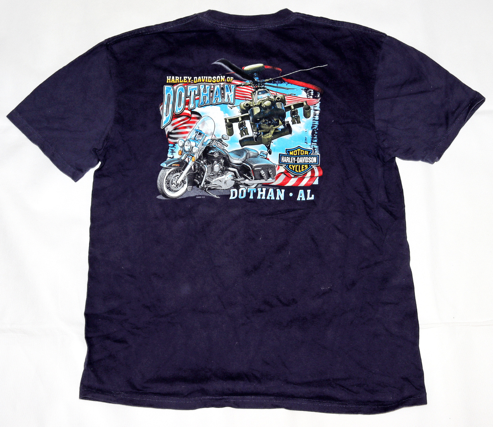 Harley Davidson Motorcycle Dothan AL Short Sleeve Bla… Gem