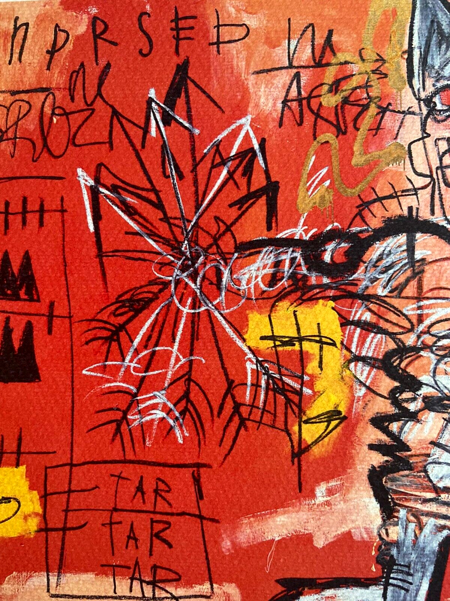 Lithographie Originale Jean-Michel Basquiat - Signée, Numérotée Au Crayon, Avec COA