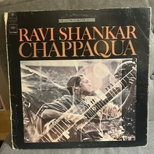 Ravi Shankar LP Chappaqua Soundtrack 1966 Sitar Columbia Masterworks VG+ Vinyl