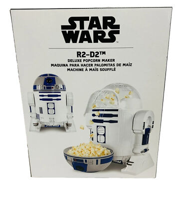 NEW Star Wars R2D2 Droid Popcorn Maker- Kitchen Appliance butter 