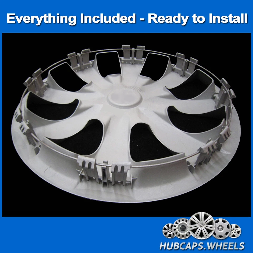 NUEVO Tapacubos para Toyota Corolla 2009-2013 - Réplica Premium 15 pulgadas plateado 61147 Foto 3 de 4