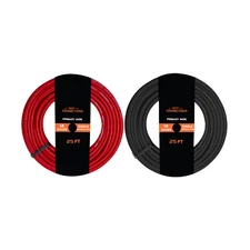 14 Gauge Car Audio Primary Wire (25ft–Red,Black) Remote, Power/Ground Electrical