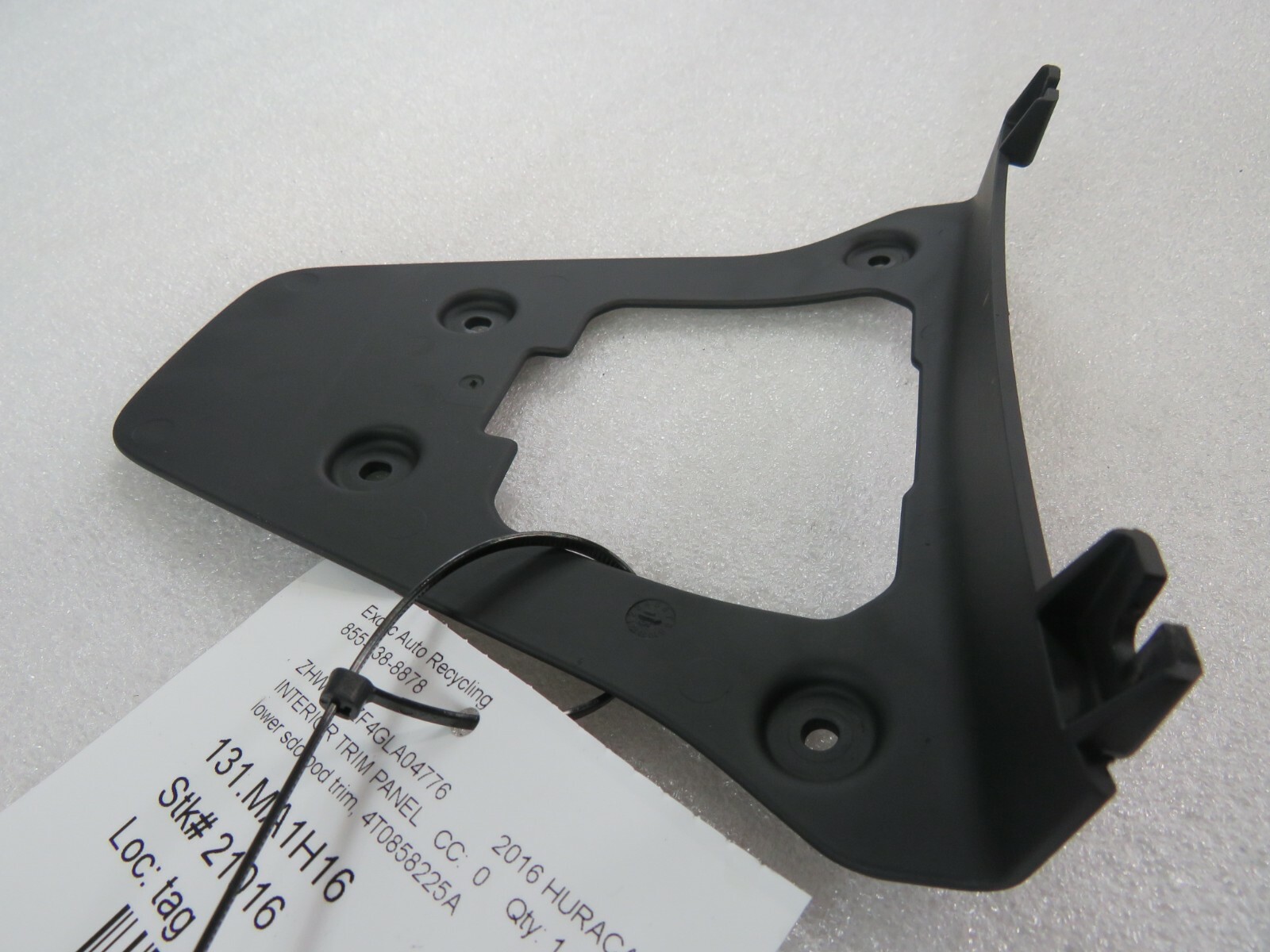 Lamborghini Huracan, LP610, LP580, Lower Speedometer Pod Trim, Used, 4T0858225A