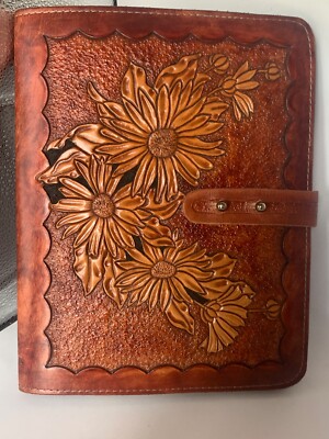 NEW Leather Binder Cover Notebook Office Folder