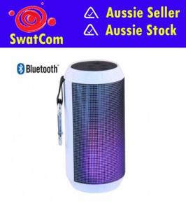 laser wireless speaker with led lights & fm radio