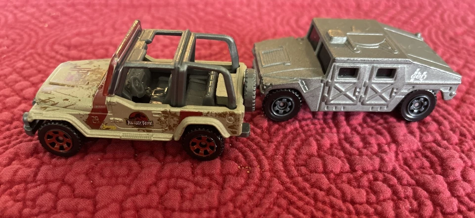 Matchbox Land Rescue Convoy Humvee Hummer Grey Die Cast And 2017 Matchbox Jeep - Image 2 of 3