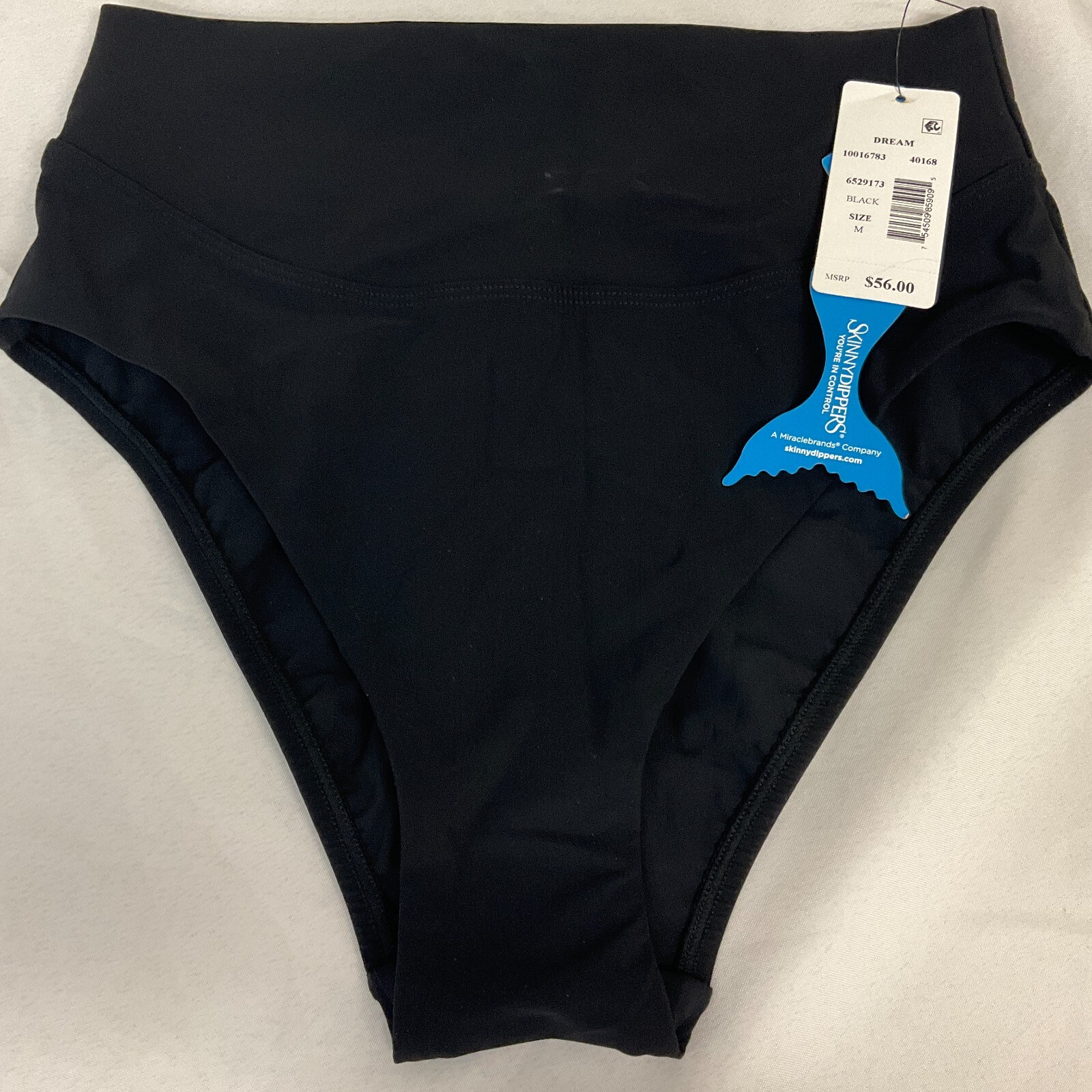 Skinny Dippers Dream Swim Bottoms Black Womens Size M… Gem