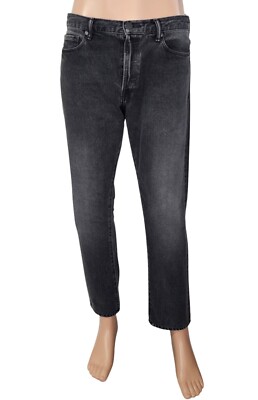 JOHN ELLIOTT Washed Black Slim Tapered Jeans 33 x 28 $448