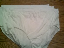 Fit for Me Fruit of the Loom size 12 Women's 4 pr. white Cotton Briefs NEW