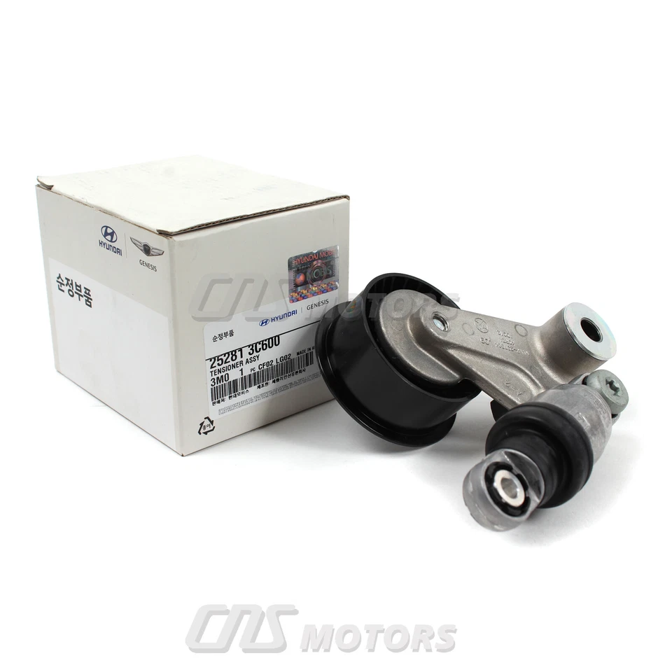 V-Ribbed Belt & A/C Belt Tensioner Kit Fits 2009-2014 Hyundai Genesis Sedan 3.8L - Изображение 3 из 4