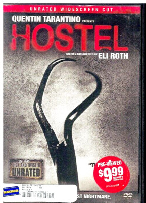 Hostel 1 (DVD, 2006, Unrated Edition, Widescreen) Blockbuster Rental Case