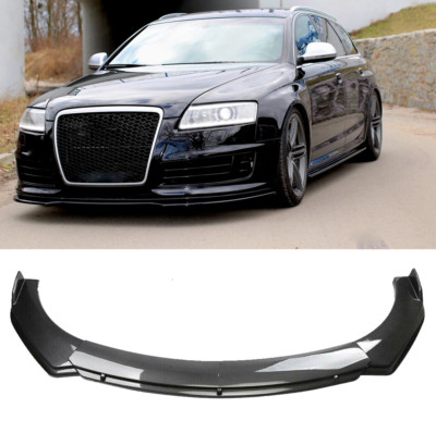 Spoilerlippe Frontspoiler lippe Carbon Optik Spoilerschwert Für Audi A6 4F C6