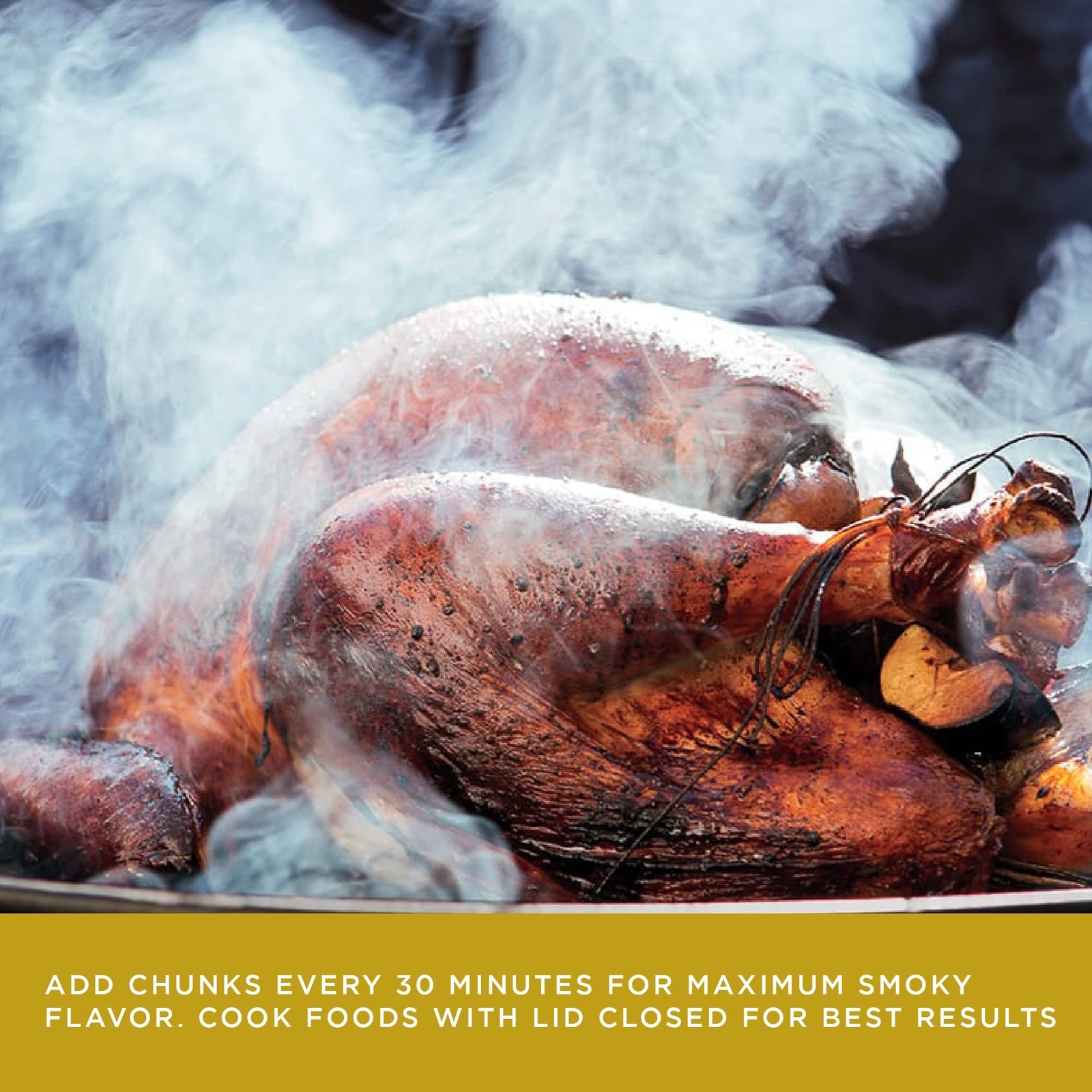 Fire & Flavor Oak Wood Chunks for Smoking and Grilling - All-Natural, Long-La...