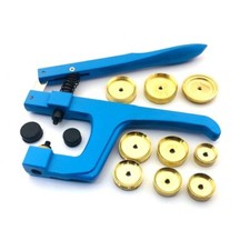 12PCS Professional Watch Press Set Back Case 9 Fitting Dies Watch Capping Pliers