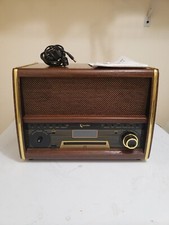 ClearClick Retro FM Radio With CD Player, Bluetooth, Aux-In - Model VR41