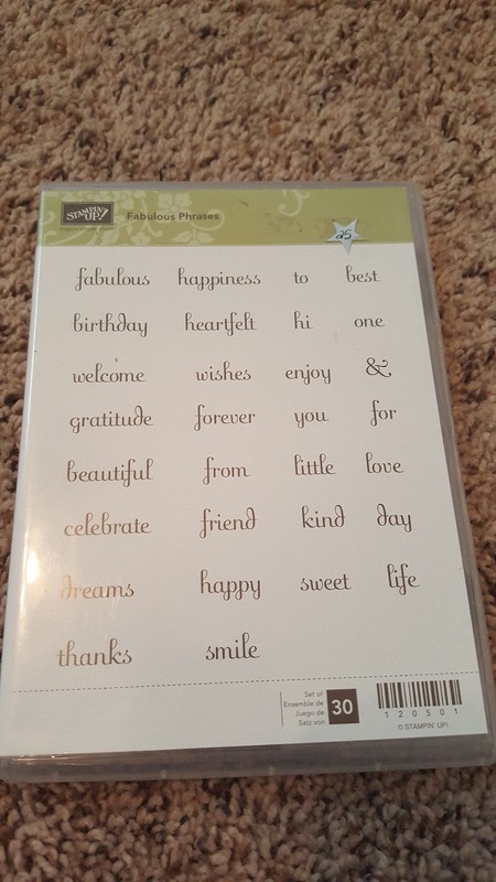 Stampin’ Up! Fabulous Phrases stamp set, greetings, birthday, sentiments