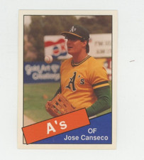 Jose Canseco - Oakland A's - 1985 Style Baseball Rookie Card
