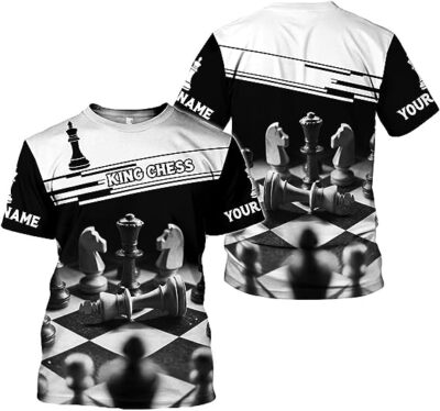 Personalized Chess Shirt Gifts for Chess Lovers, Chess Shirts for Men Women Gift