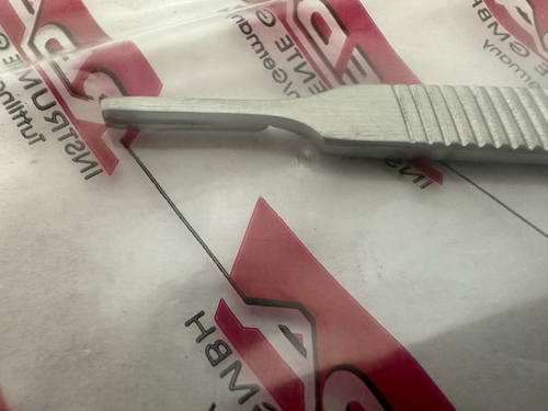 Reda 07103-00 Scalpel Handle #3, Fits Blades 10-16, Stainless Germany - Afbeelding 2 van 2