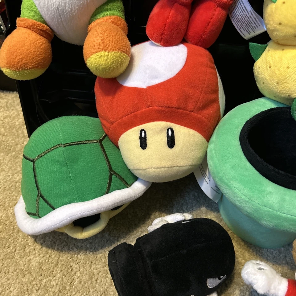 Nintendo Super Mario Plush Lot - Mario, Pokey, Toad, Yoshi Lot Of 14 - Image 3 of 4