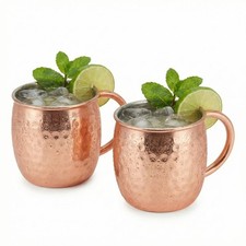 2/4/6/8 500ml Copper Moscow Mule Mugs Stainless Steel Cocktail Cups Cofffee Bar