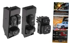 Power Window Switch Mirror Switch Set Front Driver Passenger Side 2 Door for
