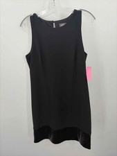 Pre-Owned Vince Camuto Black Size 8 Knee Length Sleeveless Dress