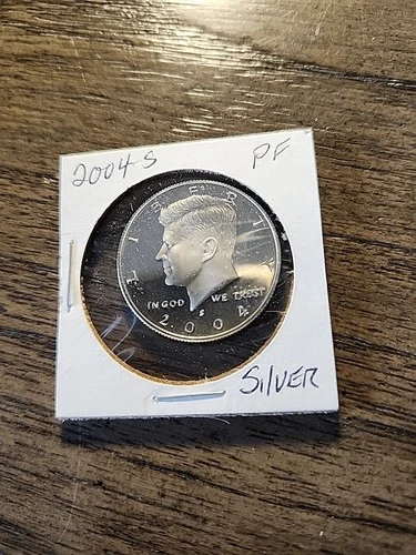 2004 S Silver Proof Kennedy Half Dollar 90% Silver, From Proof Set, Free Shippin