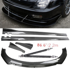 Carbon Fiber Front Bumper Lip Chin Spoiler Splitter For Honda Prelude Carbon Fiber Front Bumper Lip Chin Spoiler Splitter For Honda Prelude