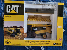Norscot CAT Lexion 485 Combine 1:64 Diecast Model w/ Corn Head 55028 GOOD!