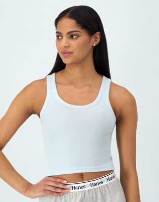 Hanes Originals Comfywear Women's Rib Crop Tank