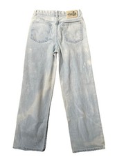 Levi Strauss  Co Silver Tab Baggy Light Wash Jeans Girls 14 Acid Denim Y2K Teen