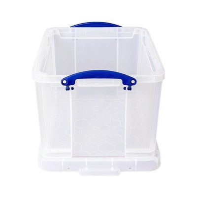 Really Useful Boxes(R) Plastic Storage Box, 32 Liters, 12in.H x 14in.W x 19in...