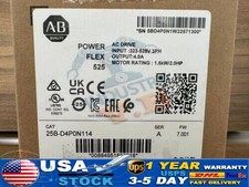 New Allen Bradley 25B-D4P0N114 SER A Powerflex 525 AC Drive 2HP Surplus SEALED