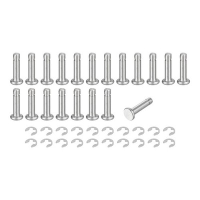 20Set M3x12mm 304 Stainless Steel Cylindrical Shaft Snap Ring Locating Pin
