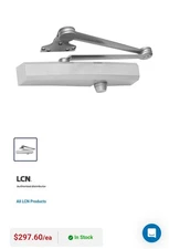 LCN 1450 EDA Door Closer With Extra Heavy Duty Parallel Arm