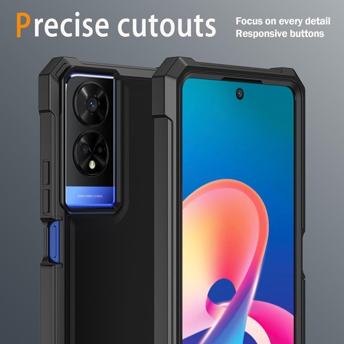 for TCL 50 XE 5G Phone Case 50 Nxtpaper Casewith Tempered Black  - Picture 6 of 7