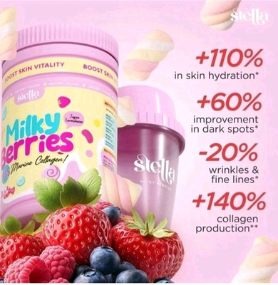 #ad Stella Milky Berries Marine Collagen Whitening Lighten Skin Tone Faster $70.00