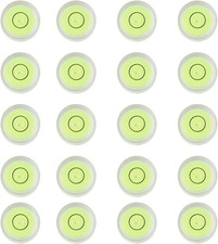 Bubble 8x5.5mm 20pcs, Mini Circular Spirit Levels for Leveling Camera Tripod Te