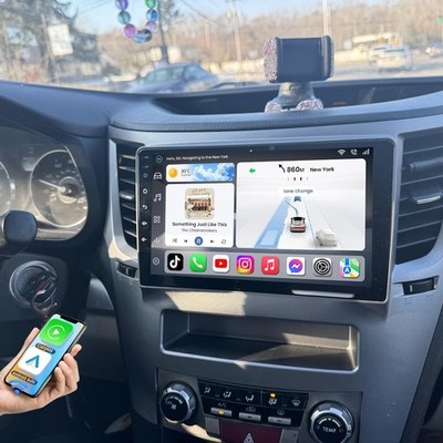 Apple CarPlay For Subaru Legacy Outback 2009-2014 Car Stereo Radio Android 15 FM