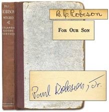 Eslanda Goode ROBESON / Paul Robeson Negro 1st Edition 1930