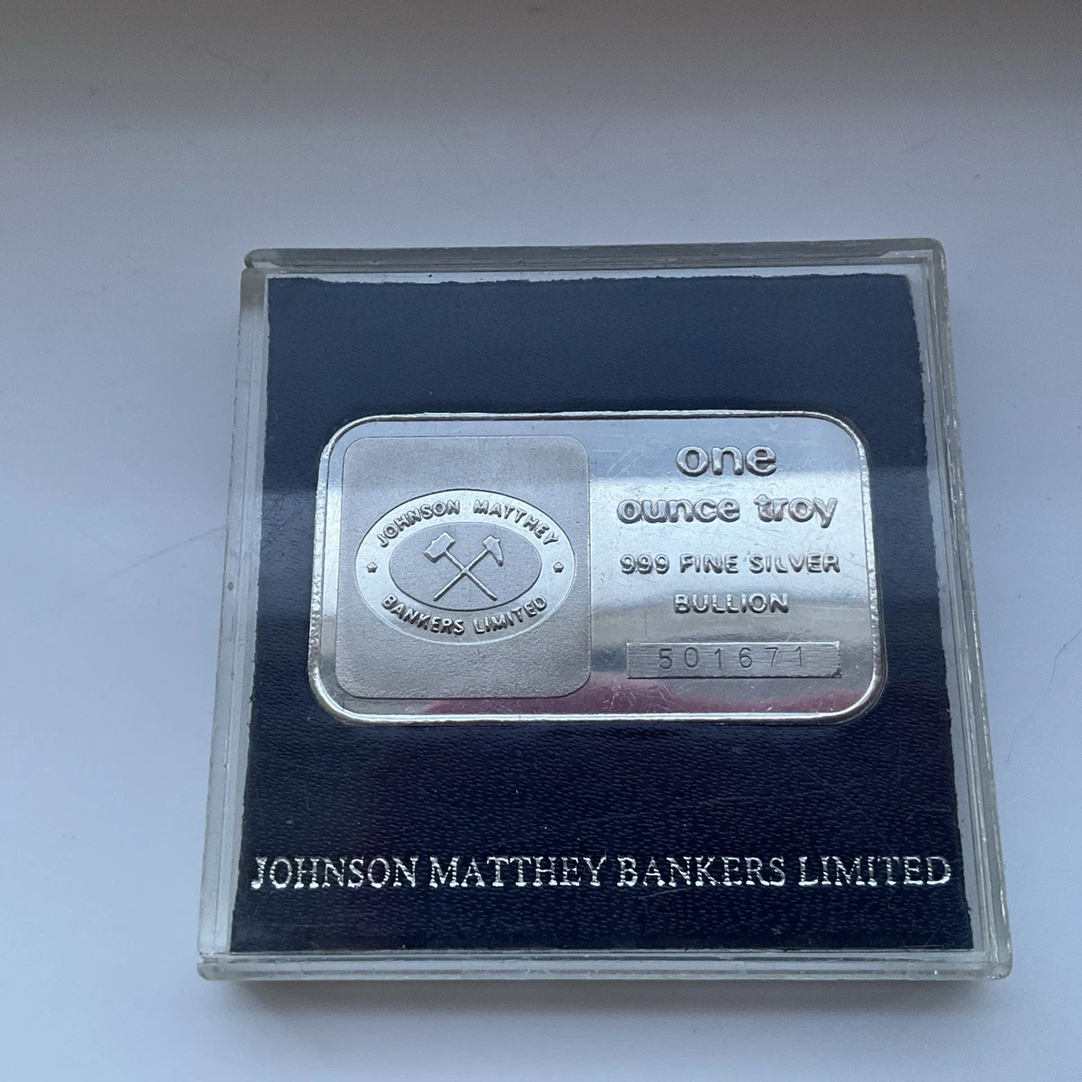 Johnson Matthey .999 Fineness Silver Bullion Rounds 1 oz Precious