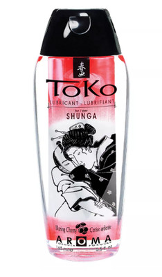 Shunga Toko Aroma Lubricant Blazing Cherry 5.5 oz / 165ml New 100% Original Auth