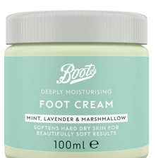 Boots DEEP MOISTURISING Foot Cream Mint Lavender Marshmallow 100ml