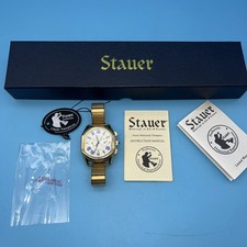 Mens Stauer 21 J 18k Meisterzeit Automatic Gold Fused Watch