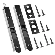 2 Pack Flush Bolt for Double Door 7 Inch Heavy Duty Flush Latch Bolts French D